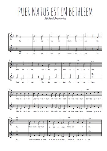Michael Praetorius - Puer natus est in Bethleem